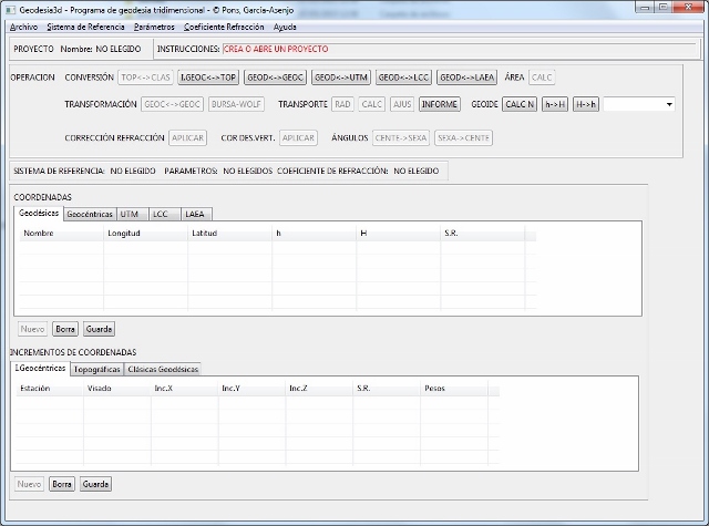Aplicaci&oacute; de Geodesia tridimensional